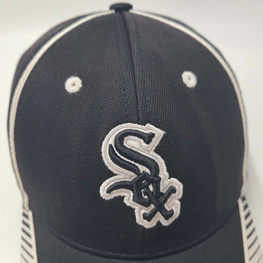 Kids Chicago White Sox Hat Adjustable 47 Brand Black White MLB Baseball Boys